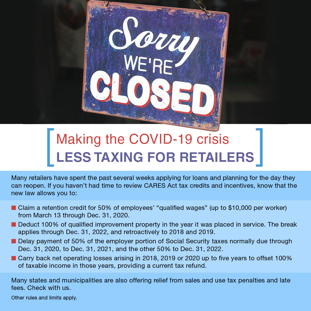 Making COVID-19 Less Taxing for Retailers